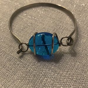 Boho blue stone bracelet